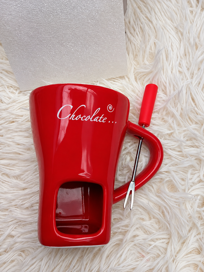 Taza Fondue: chocolate derretido en minutos
